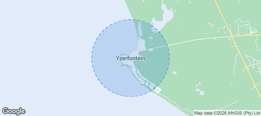 Yzerfontein Airbnb map